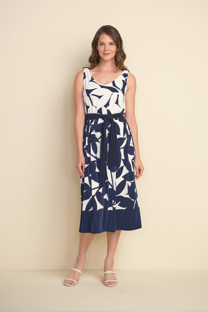 Joseph Ribkoff 212168 Dress Navy/Vanilla
