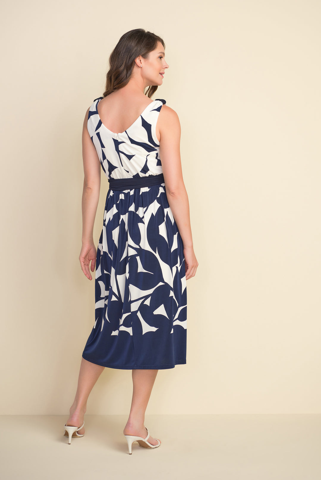 Joseph Ribkoff 212168 Dress Navy/Vanilla