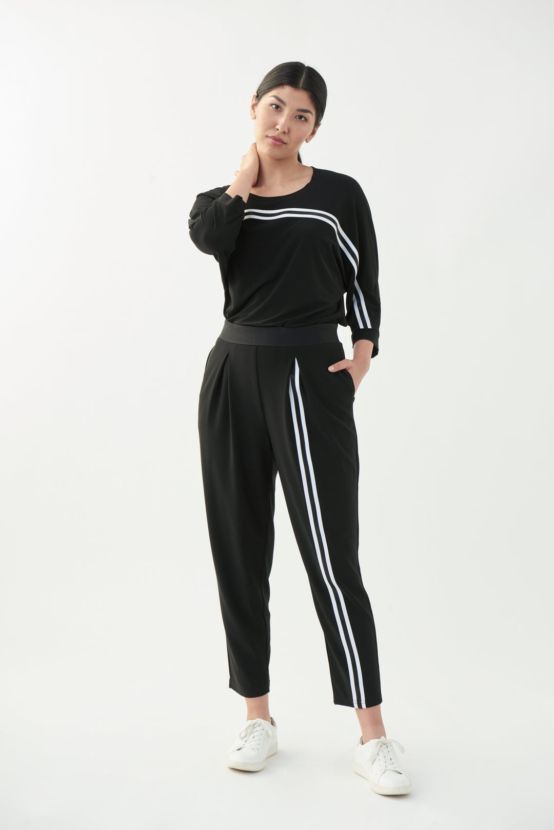 Joseph Ribkoff 221151 Pants Black/White