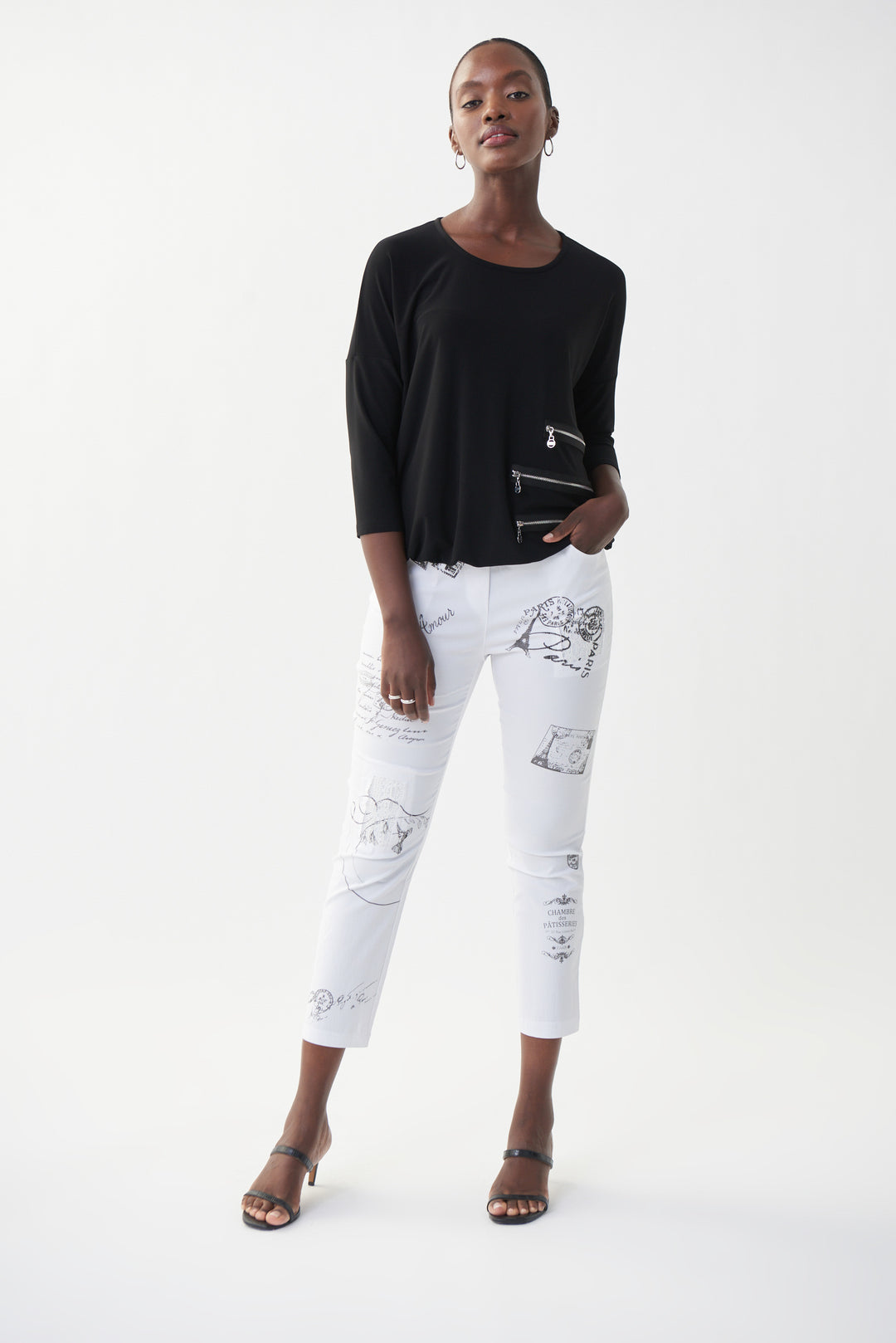 Joseph Ribkoff 222184 Top Black