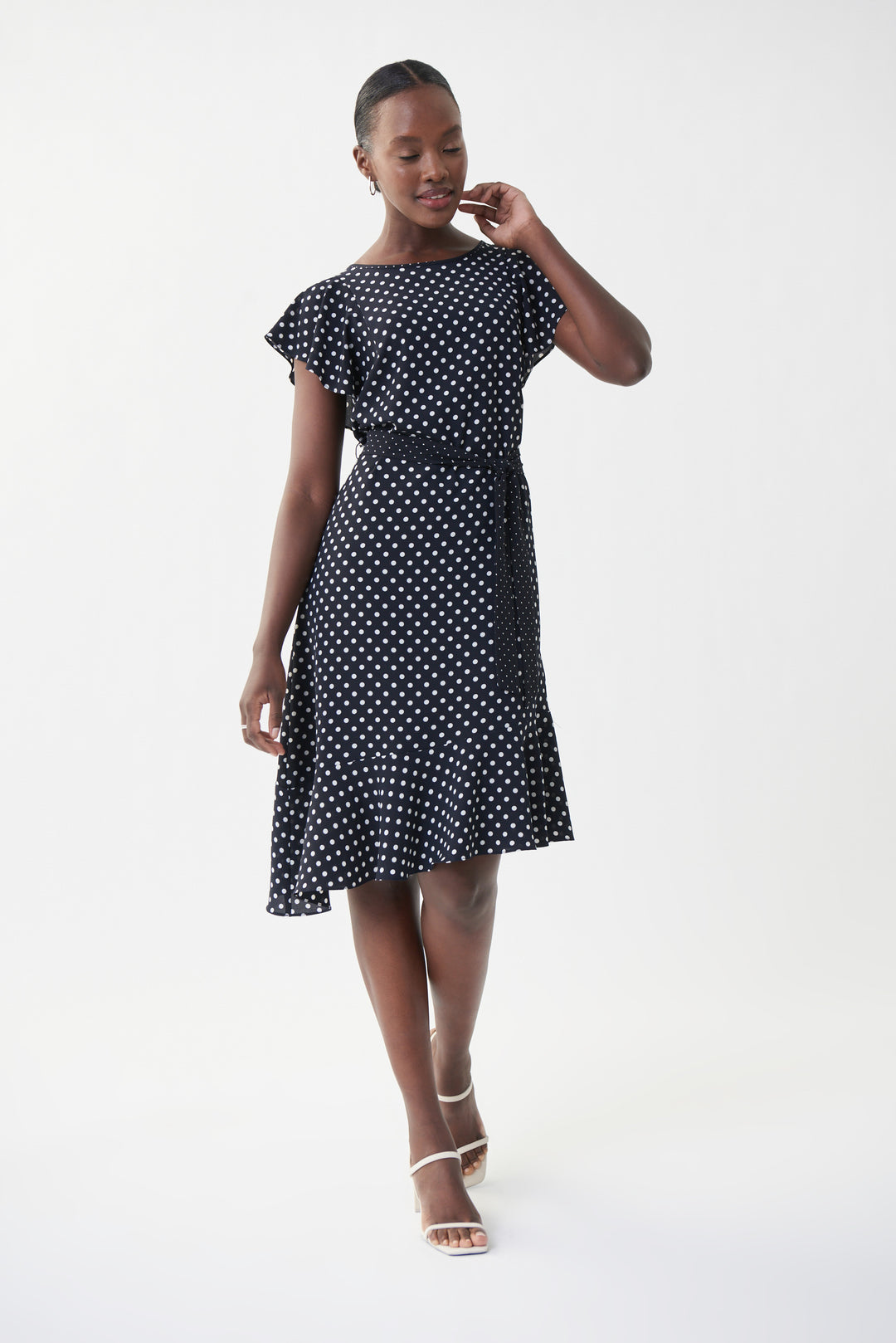 Joseph Ribkoff 222212 Dress Midnight Blue/Vanilla