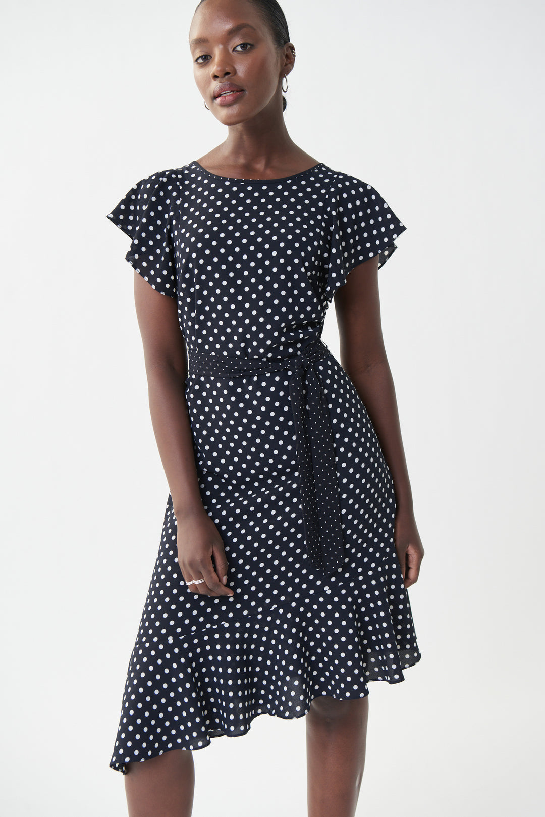 Joseph Ribkoff 222212 Dress Midnight Blue/Vanilla