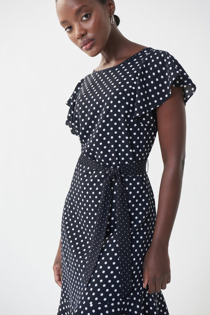 Joseph Ribkoff 222212 Dress Midnight Blue/Vanilla
