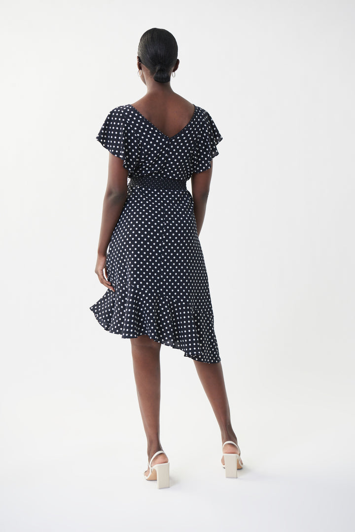 Joseph Ribkoff 222212 Dress Midnight Blue/Vanilla