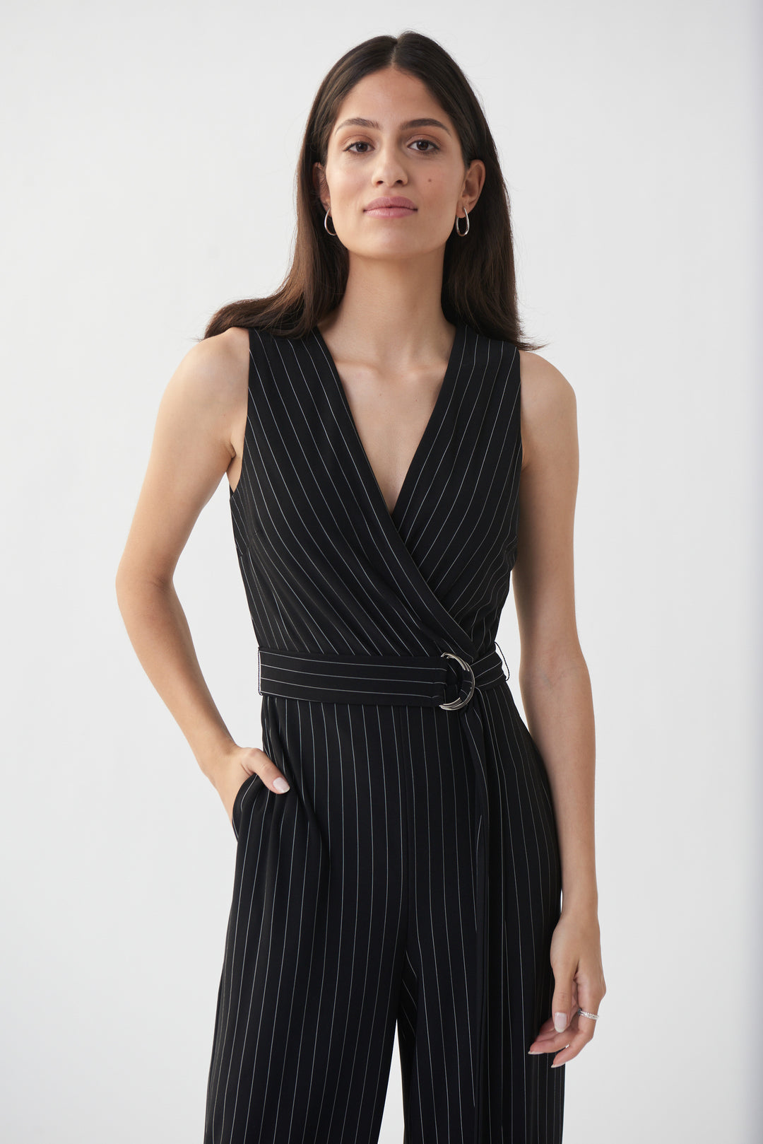 Joseph Ribkoff 222230 Jumpsuit Black/Vanilla