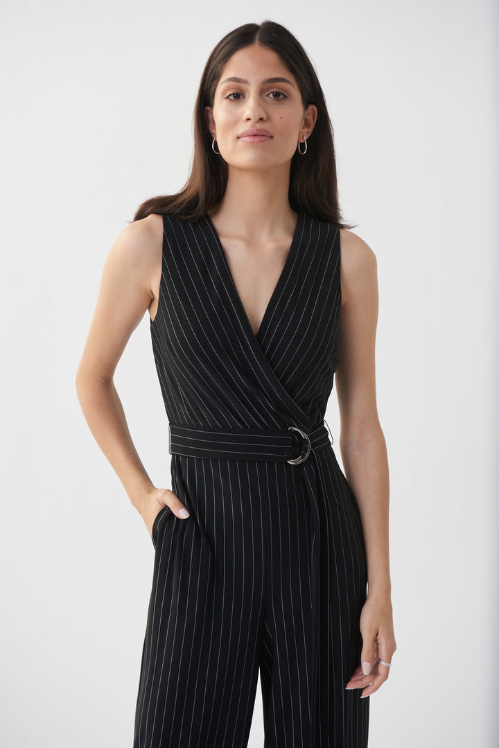 Joseph Ribkoff 222230 Jumpsuit Black/Vanilla