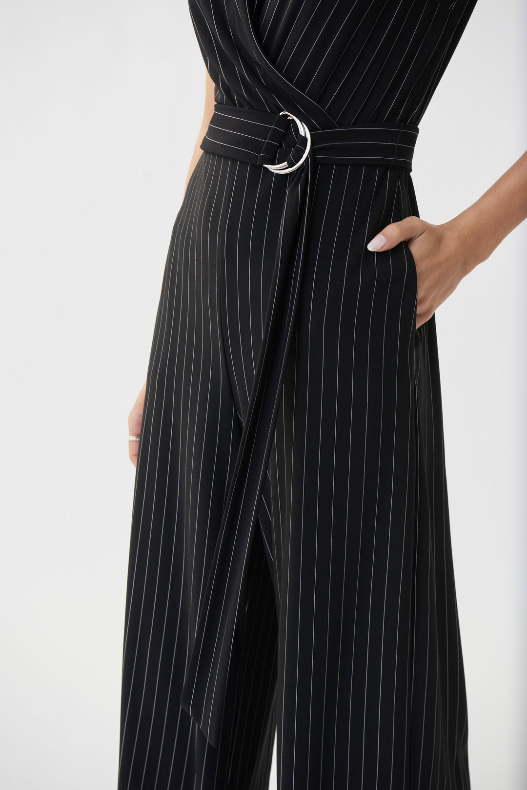 Joseph Ribkoff 222230 Jumpsuit Black/Vanilla