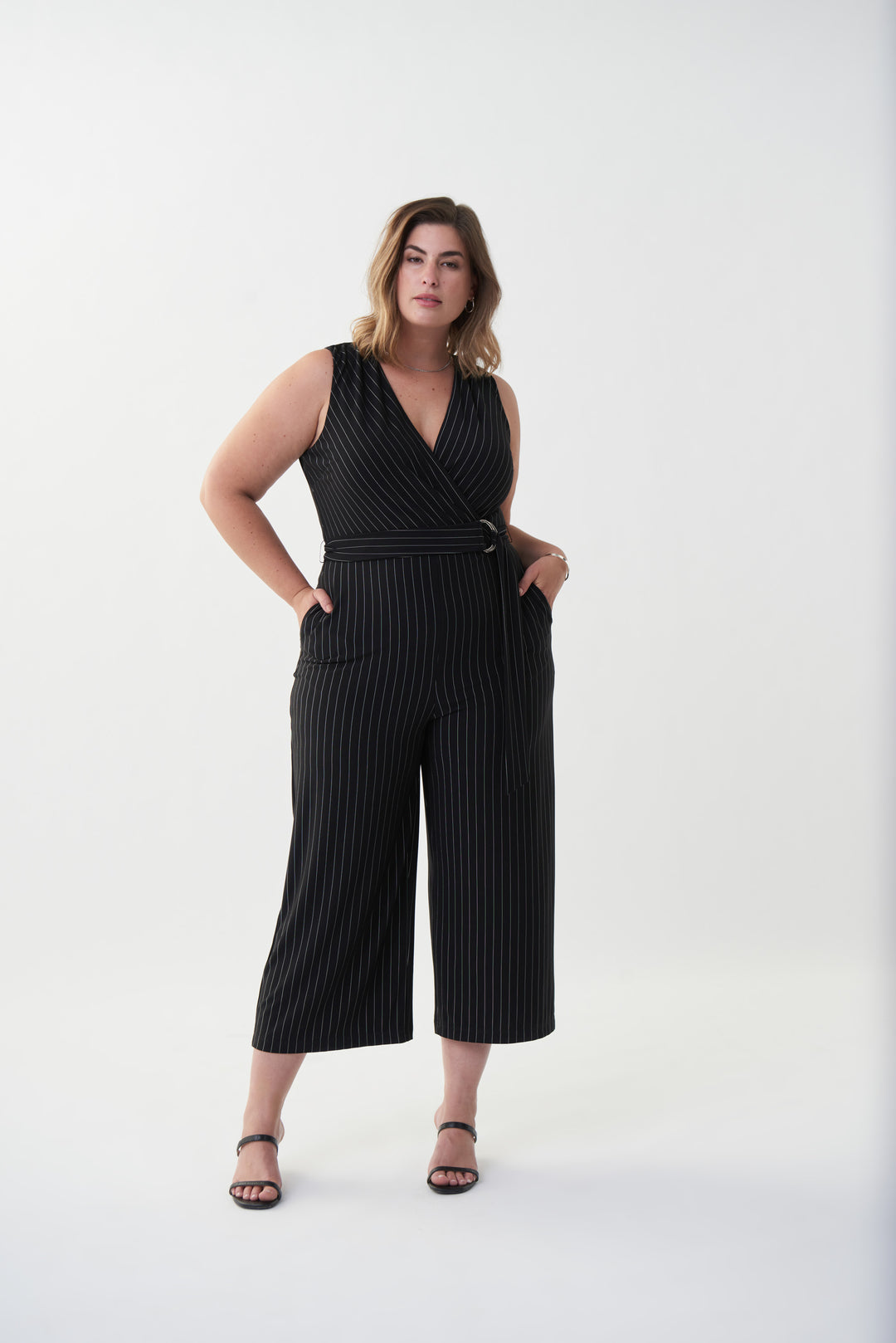 Joseph Ribkoff 222230 Jumpsuit Black/Vanilla
