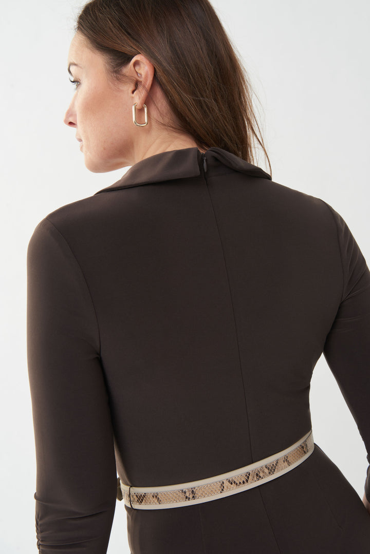 Joseph Ribkoff 223132 Dress Mocha
