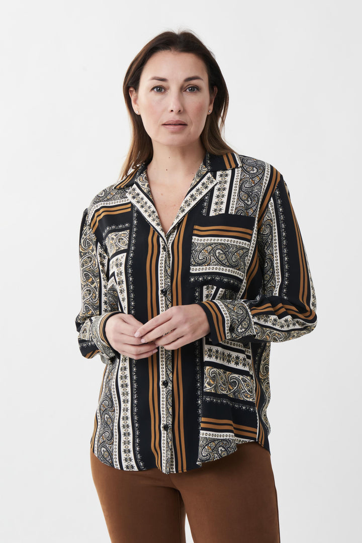 Joseph Ribkoff 223251 Top Black/Multi