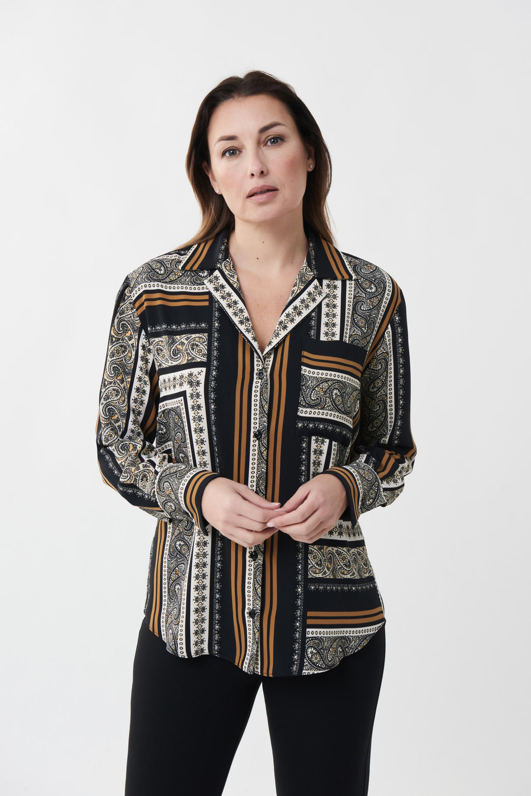 Joseph Ribkoff 223251 Top Black/Multi