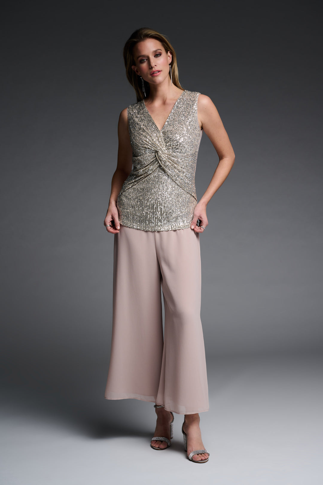 Joseph Ribkoff 223301 Top Sand/Silver