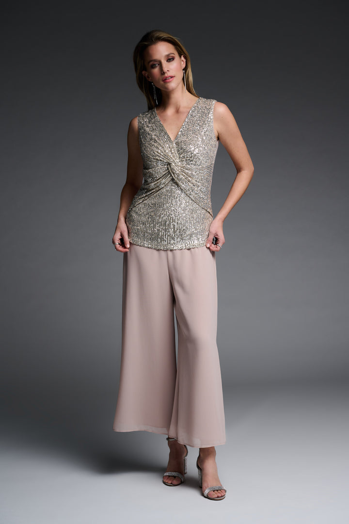 Joseph Ribkoff 223301 Top Sand/Silver