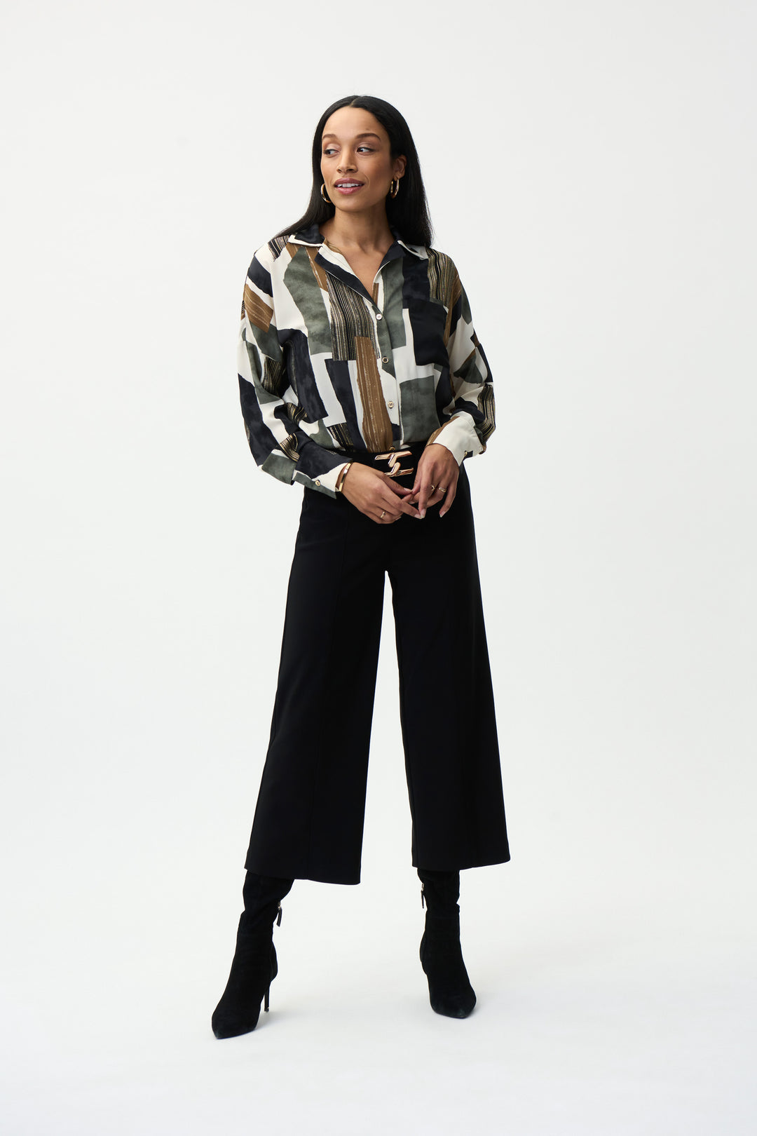 Joseph Ribkoff 224045 Top Biege/Black