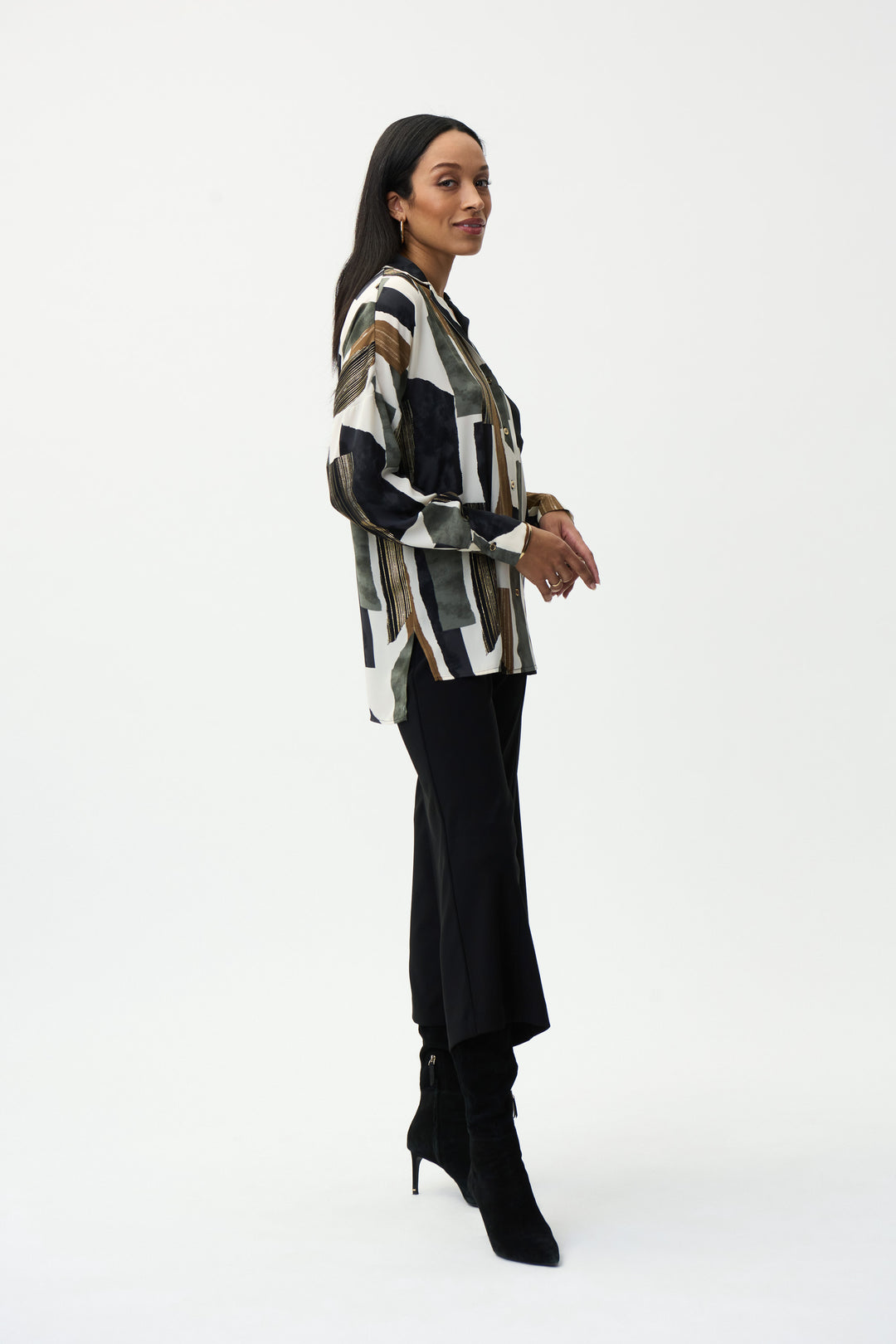 Joseph Ribkoff 224045 Top Biege/Black