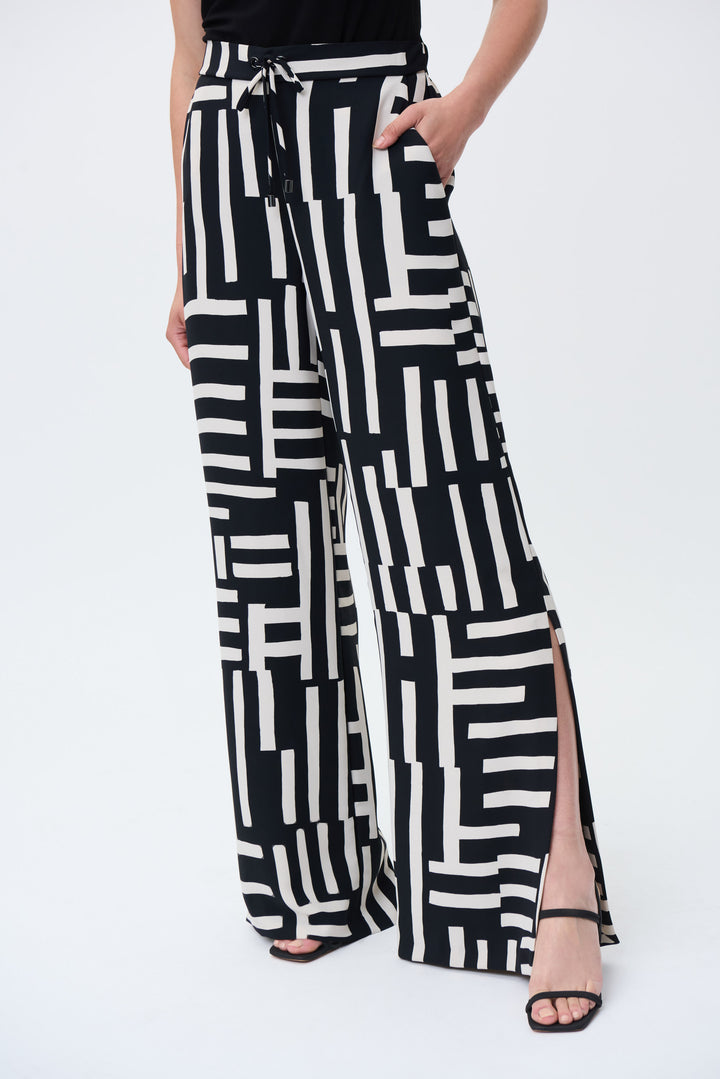 Joseph Ribkoff 231065 Pants Black/Beige