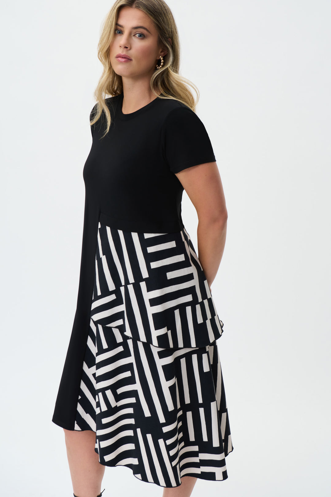 Joseph Ribkoff 231110 Dress Black/Beige