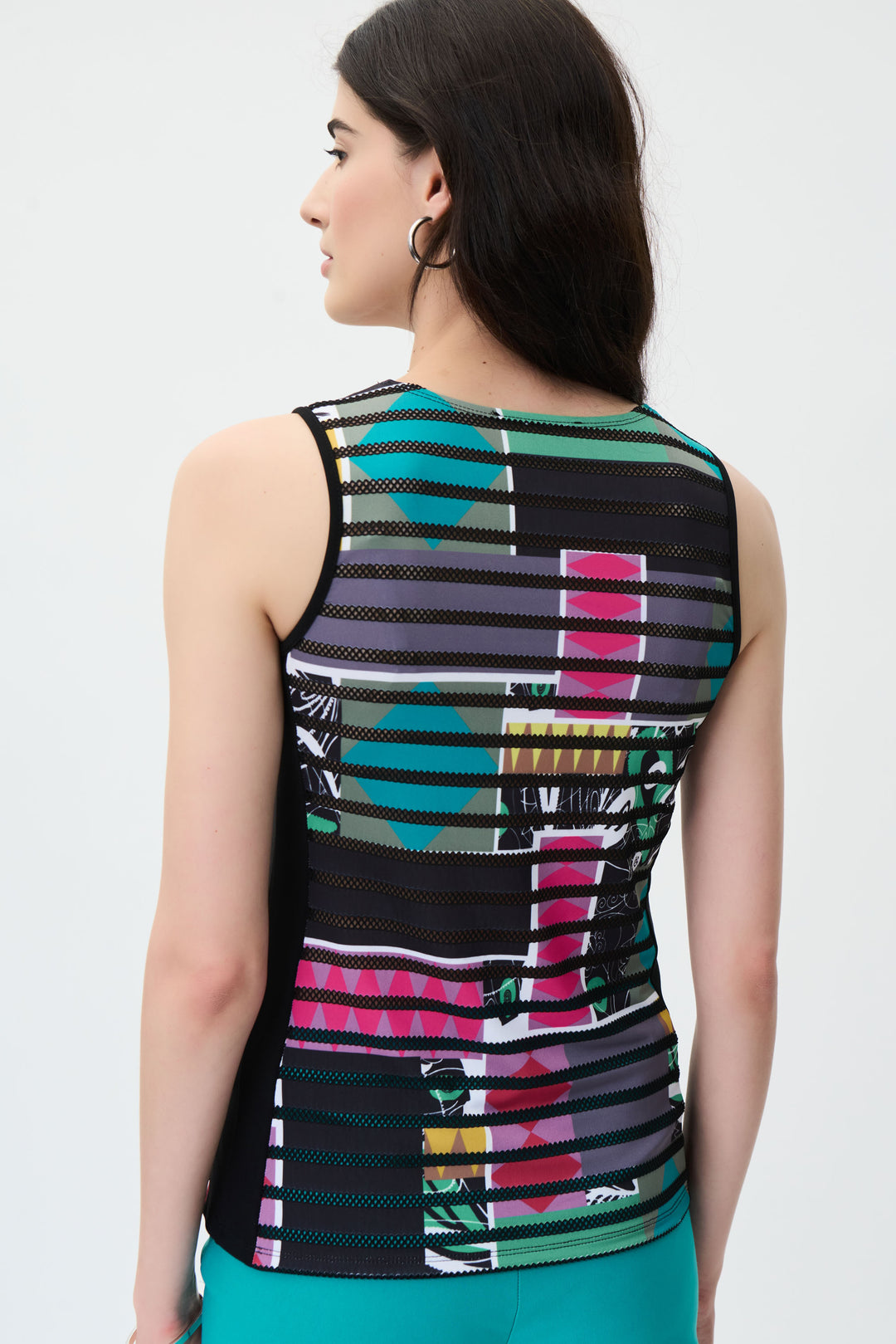 Joseph Ribkoff 231188 Top Black/Multi